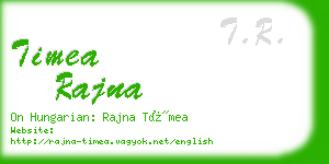 timea rajna business card